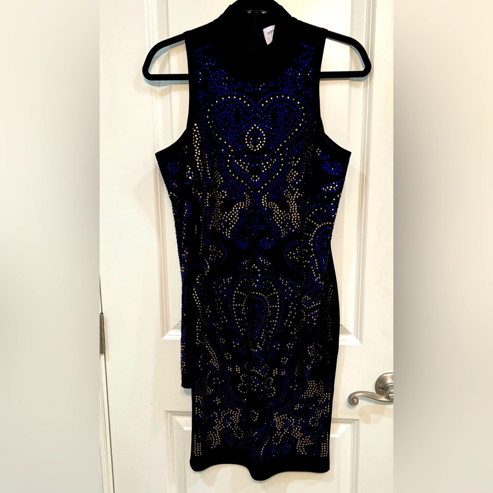 rhinestone cold shoulder dress from Miss circle